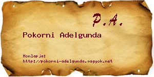 Pokorni Adelgunda névjegykártya
